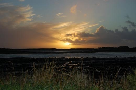 crépuscule sur l'ile canton