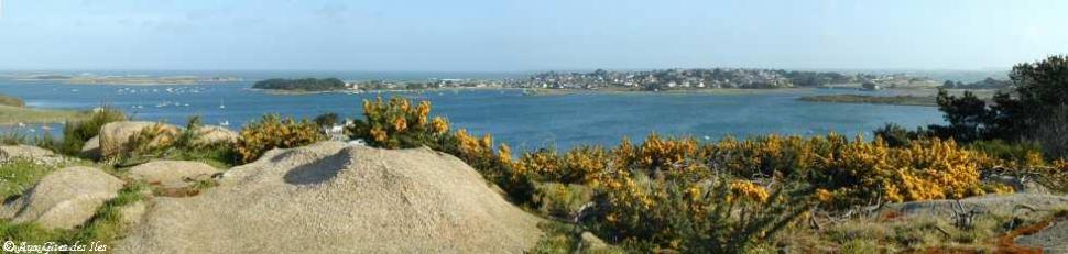 l'île vue de trebeurden